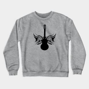 Guitar Tattoo Art Design Crewneck Sweatshirt